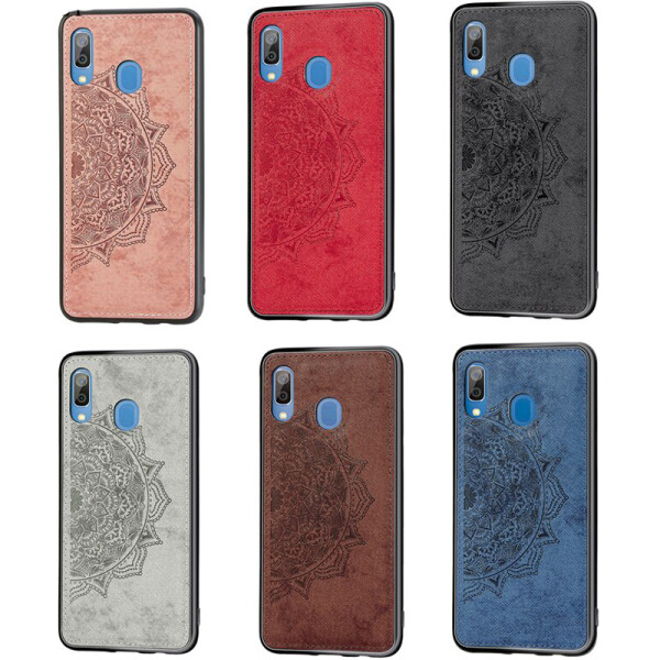

TPU+Textile чехол Mandala с 3D тиснением для Huawei P Smart Pro Серый (113170)