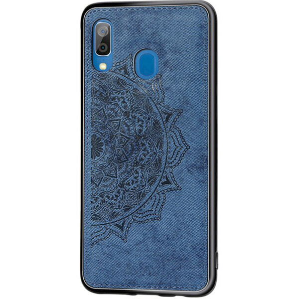 

TPU+Textile чехол Mandala с 3D тиснением для Samsung Galaxy A20 (A205F) Синий (104156)