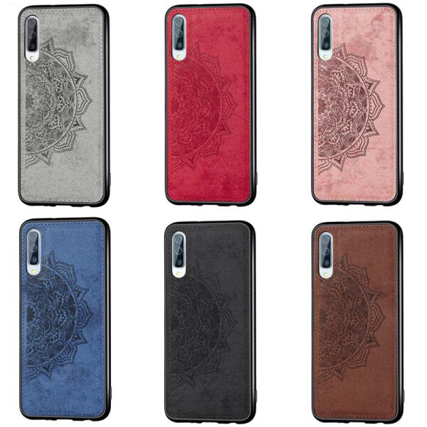 

TPU+Textile чехол Mandala с 3D тиснением для Samsung Galaxy A50s Розовый (104143)