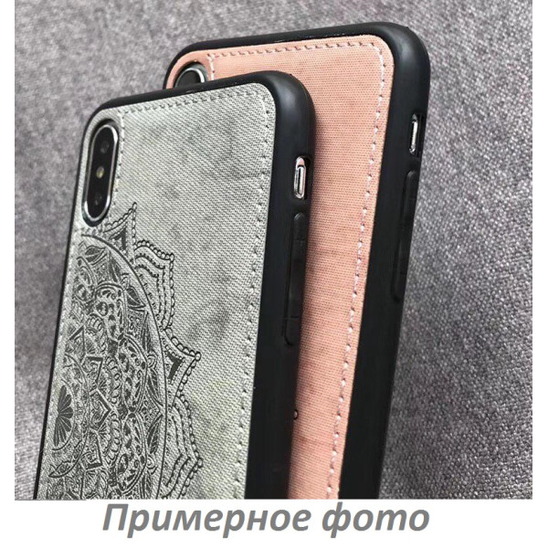 

TPU+Textile чехол Mandala с 3D тиснением для Xiaomi Mi 9 Lite Розовый (108068)