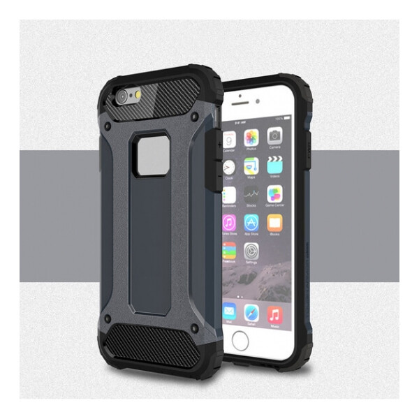 

Бронированный противоударный TPU+PC чехол Immortal для Apple iPhone 5/5S/SE Металл / Gun Metal (56888)