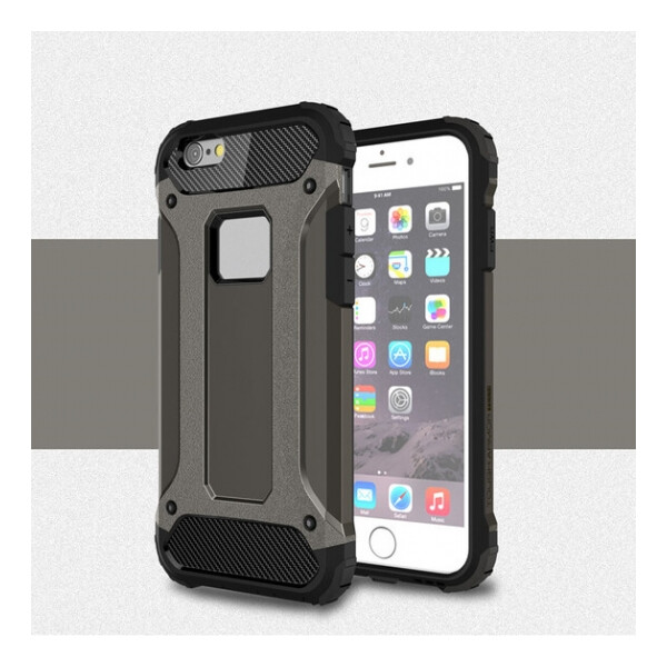 

Бронированный противоударный TPU+PC чехол Immortal для Apple iPhone 5/5S/SE Серый / Metal slate (56889)