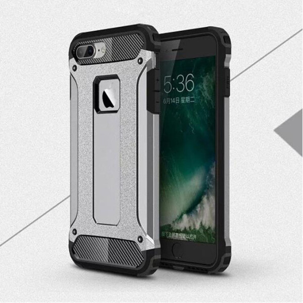 

Бронированный противоударный TPU+PC чехол Immortal для Apple iPhone 7 plus / 8 plus (5.5) Металл / Gun Metal (62856)