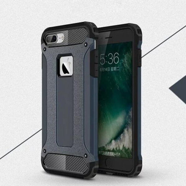 

Бронированный противоударный TPU+PC чехол Immortal для Apple iPhone 8 plus (5.5) Серый / Metal slate (62857)