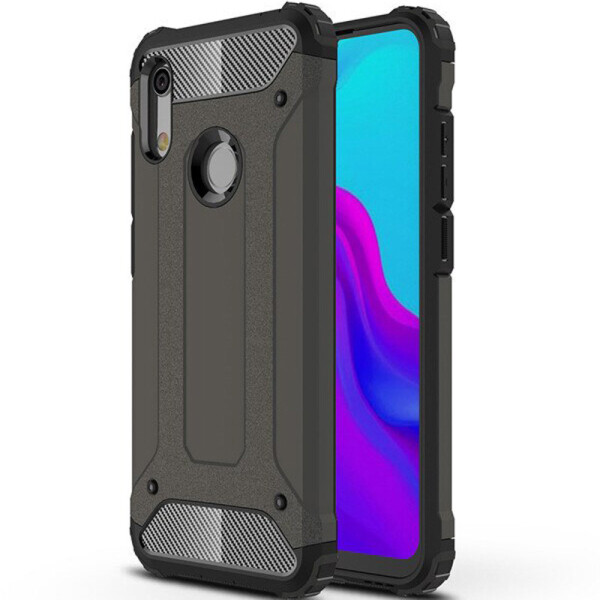 

Бронированный противоударный TPU+PC чехол Immortal для Huawei Y6 (2019) Металл / Gun Metal (101755)