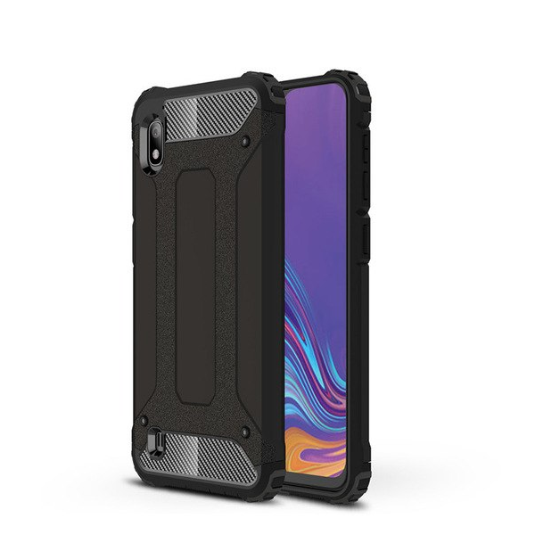 

Бронированный противоударный TPU+PC чехол Immortal для Samsung Galaxy A10 (A105F) Черный (101772)
