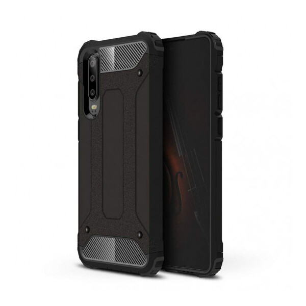 

Бронированный противоударный TPU+PC чехол Immortal для Samsung Galaxy A30s Черный (101790)