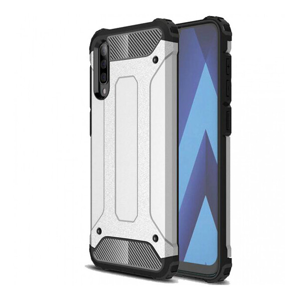 

Бронированный противоударный TPU+PC чехол Immortal для Samsung Galaxy A50 (A505F) / A50s / A30s Серебряный (101787)