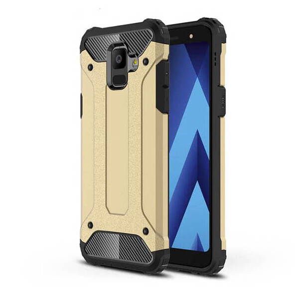 

Бронированный противоударный TPU+PC чехол Immortal для Samsung Galaxy A6 (2018) Золотой (83485)