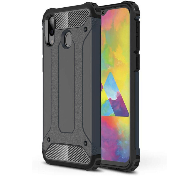 

Бронированный противоударный TPU+PC чехол Immortal для Samsung Galaxy M20 Металл / Gun Metal (100063)