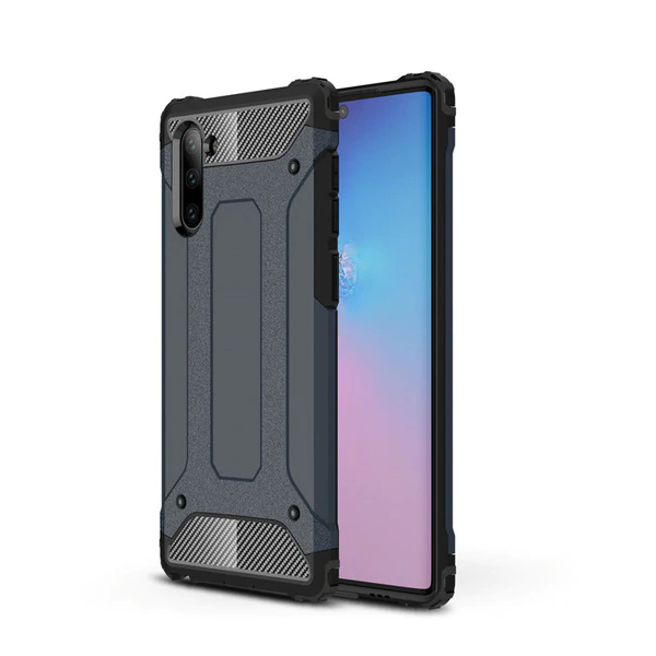 

Бронированный противоударный TPU+PC чехол Immortal для Samsung Galaxy Note 10 Металл / Gun Metal (109942)