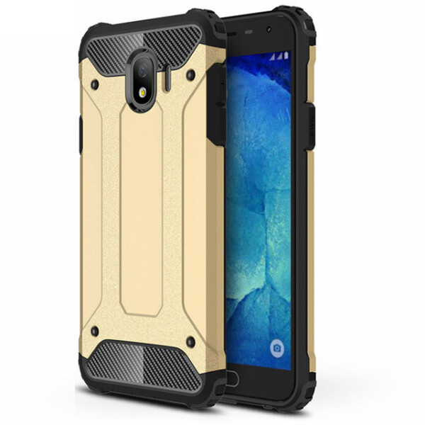 

Бронированный противоударный TPU+PC чехол Immortal для Samsung J400F Galaxy J4 (2018) Золотой (83509)
