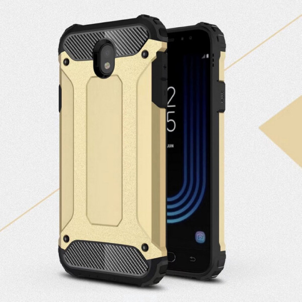 

Бронированный противоударный TPU+PC чехол Immortal для Samsung J530 Galaxy J5 (2017) Золотой (56944)