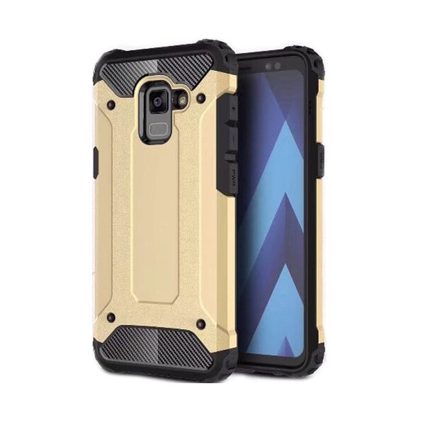 

Бронированный противоударный TPU+PC чехол Immortal для Samsung J600F Galaxy J6 (2018) Золотой (83518)