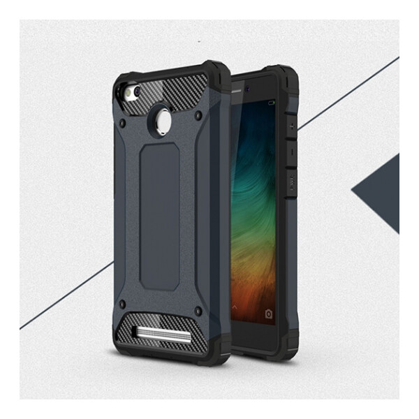 

Бронированный противоударный TPU+PC чехол Immortal для Xiaomi Redmi 3 Pro / Redmi 3s Серый / Metal slate (56924)