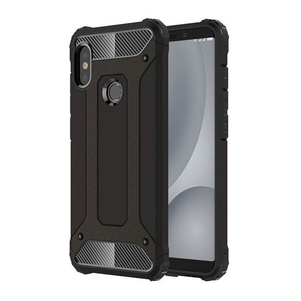 

Бронированный противоударный TPU+PC чехол Immortal для Xiaomi Redmi Note 6 Черный (89315)