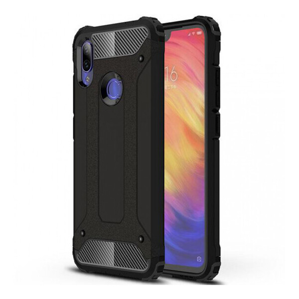 

Бронированный противоударный TPU+PC чехол Immortal для Xiaomi Redmi Note 7 / Note 7 Pro / Note 7s Черный (97905)