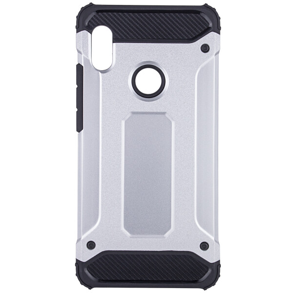 

Бронированный противоударный TPU+PC чехол SPIGEN (HC) для Xiaomi Redmi Note 5 Pro / Note 5 (DC) Серебряный (98067)