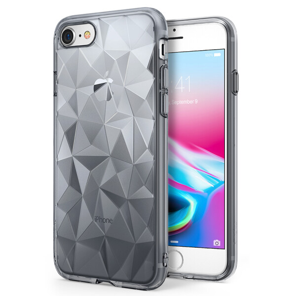 

Бронированный противоударный силиконовый чехол Ringke Air Prism для Apple iPhone 7 / 8 (4.7) Черный / Smoke black (81651)