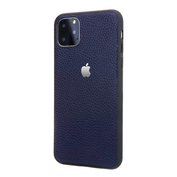 

Кожаная накладка Classic series для Apple iPhone 11 Pro Max (6.5) Синий, Черный с красной строчкой (112747)