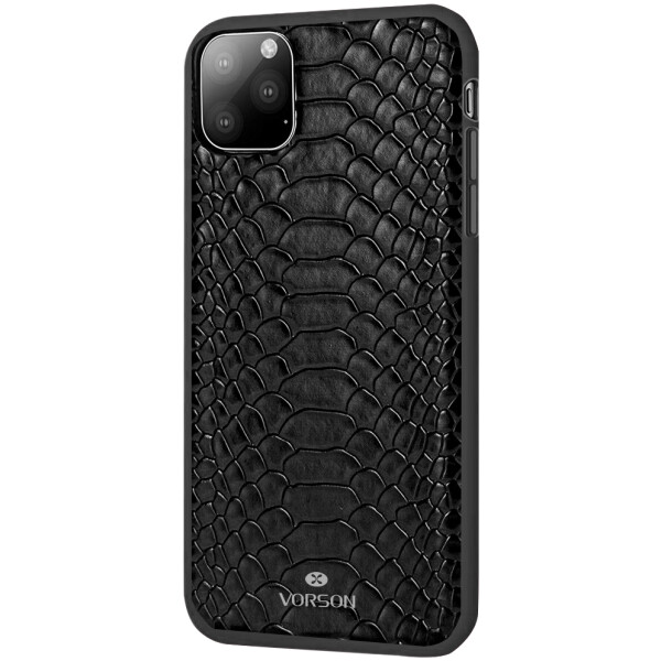 

Кожаная накладка VORSON Snake series для Apple iPhone 11 Pro (5.8) Черный (112804)