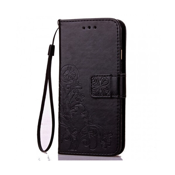 

Кожаный чехол (книжка) Four-leaf Clover с визитницей для Xiaomi Redmi Y1 Черный (73090)