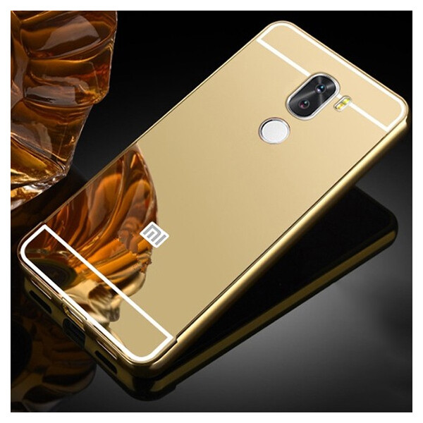 

Металлический бампер с акриловой вставкой с зеркальным покрытием для Xiaomi Mi 5s Plus Золотой (52933)