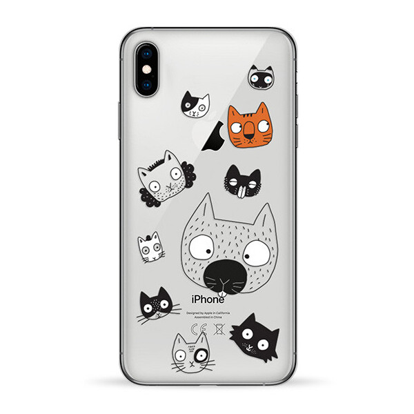 

Чехол Pump Transparency Case for iPhone XS Max Cats Faces (Cats Faces) (1066635)