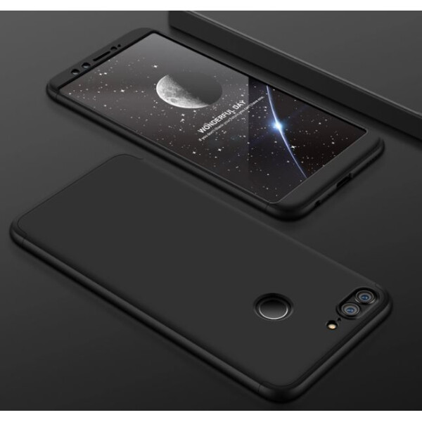 

Пластиковая накладка GKK LikGus 360 градусов для Huawei Honor 9 Lite Черный (91107)