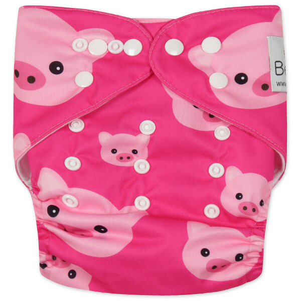 

Подгузник многоразовый c вкладышем Berni Kids (3-15 кг) Розовый (44630)