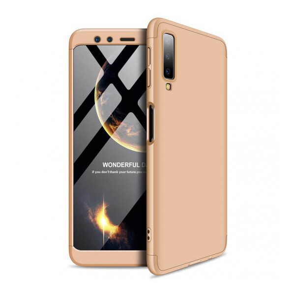 

Пластиковая накладка GKK LikGus 360 градусов для Samsung A750 Galaxy A7 (2018) Золотой (89657)