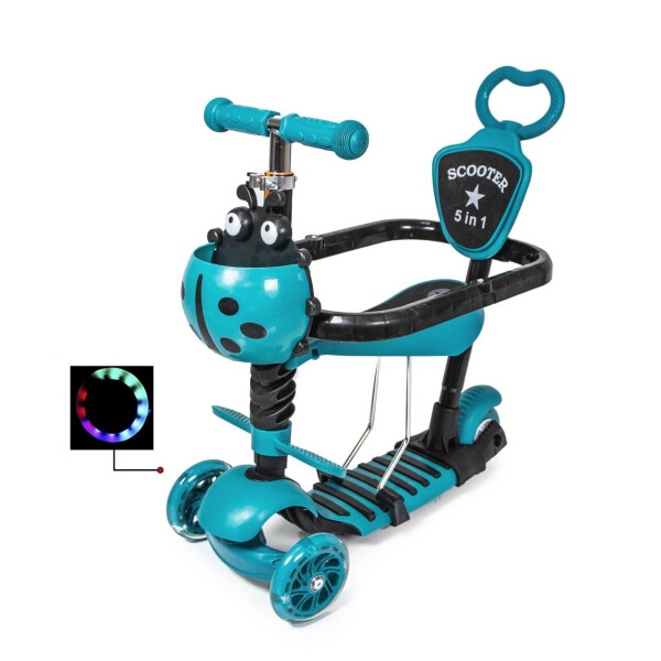 

Самокат 5in1 "Божья коровка" Бирюзовый 993914621 Scooter