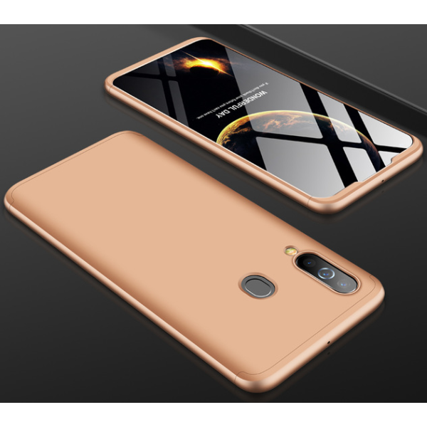 

Пластиковая накладка GKK LikGus 360 градусов для Samsung Galaxy M30 Золотой (103876)