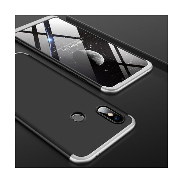 

Пластиковая накладка GKK LikGus 360 градусов для Xiaomi Mi 8 SE Черный / Серебряный (86106)