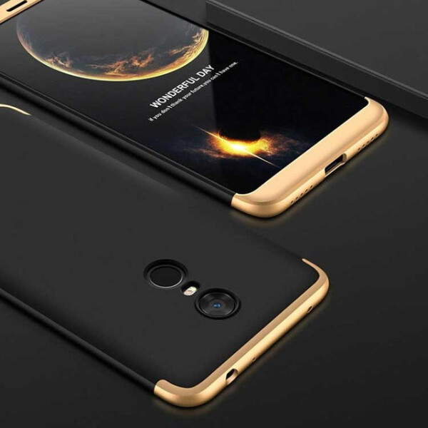 

Пластиковая накладка GKK LikGus 360 градусов для Xiaomi Redmi 5 Plus / Redmi Note 5 (SC) Черный / Золотой (78623)