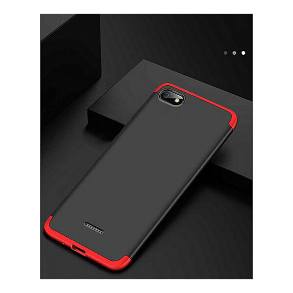 

Пластиковая накладка GKK LikGus 360 градусов для Xiaomi Redmi 6A Черный / Красный (87217)