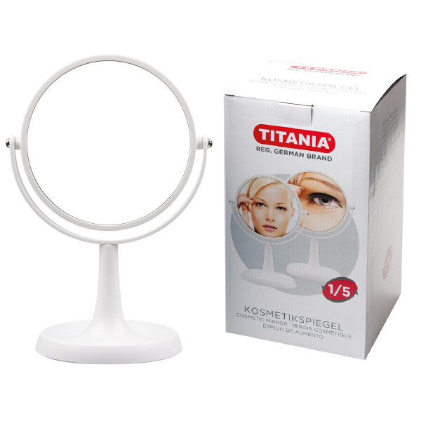 

Зеркало косметическое круглое в раме D-15см TITANIA 1575 L