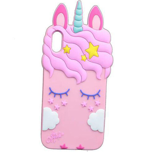 

Силиконовая накладка 3D Little Unicorn для Apple iPhone XS Max (6.5) Розовый (98377)