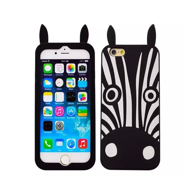 

Силиконовая накладка 3D Marc Jacobs для Apple iPhone 6/6s (4.7) Зебра (76989)
