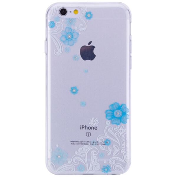 

Силиконовый 3D чехол Devia Crystal Lily для Apple iPhone 6/6s (4.7) Голубой (70026)