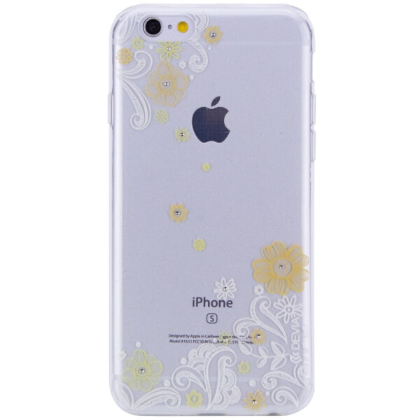 

Силиконовый 3D чехол Devia Crystal Lily для Apple iPhone 6/6s (4.7) Желтый (70027)