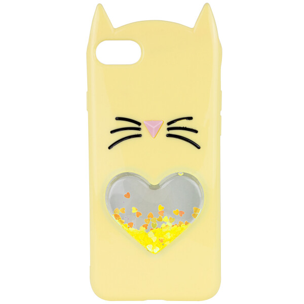 

Силиконовый чехол Love Cat 3D для Apple iPhone 7 / 8 (4.7) Желтый (98753)
