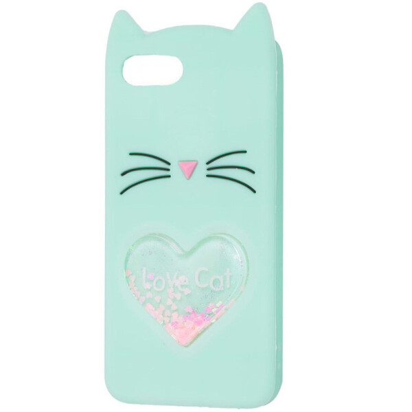 

Силиконовый чехол Love Cat 3D для Apple iPhone 7 / 8 (4.7) Мятный / Mint (98754)