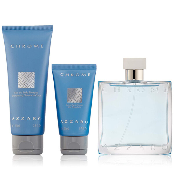 

Набор Azzaro Chrome - set (edt 100 ml + sh/g 100 ml + a/sh 50 ml)