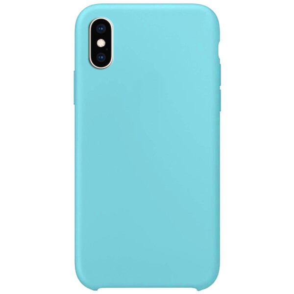 

Силиконовый чехол Soft cover для Apple iPhone XS Max (6.5) Бирюзовый / Ice Blue (113254)