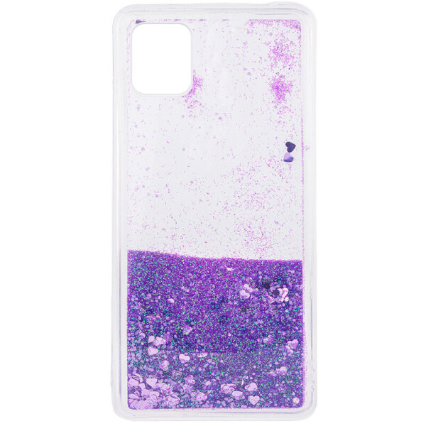 

TPU чехол Liquid hearts для Samsung Galaxy Note 10 Lite (A81) Фиолетовый (151428)