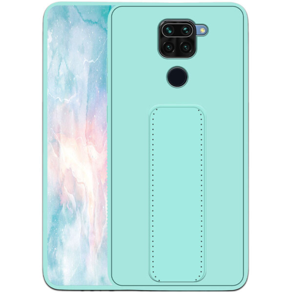 

Силиконовый чехол Hand holder для Xiaomi Redmi Note 9 / Redmi 10X Mint green (156662)