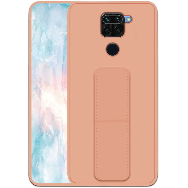 

Силиконовый чехол Hand holder для Xiaomi Redmi Note 9 / Redmi 10X Pink (156663)