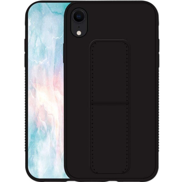 

Силиконовый чехол Hand holder для Apple iPhone XR (6.1") Black (156593)