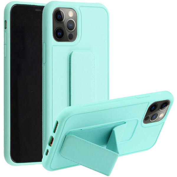 

Силиконовый чехол Hand holder для Apple iPhone 12 (6.1'') Mint green (156568)